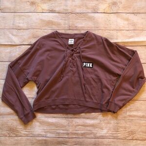 VS‎ Pink Crop Long Sleeve
